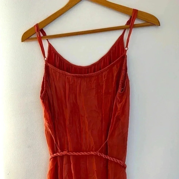 SUNDANCE Women’s Medium Forever Goddess Sheer Viscose Rope Tie Waist Maxi Dress - Picture 9 of 9